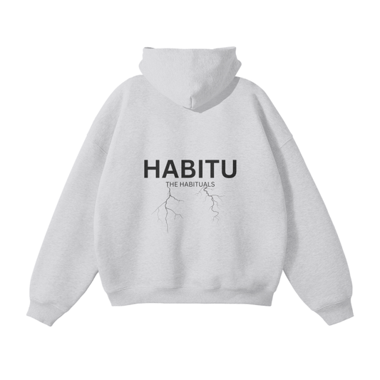 The Habituals Lightning Oversized Hoodie - Gray