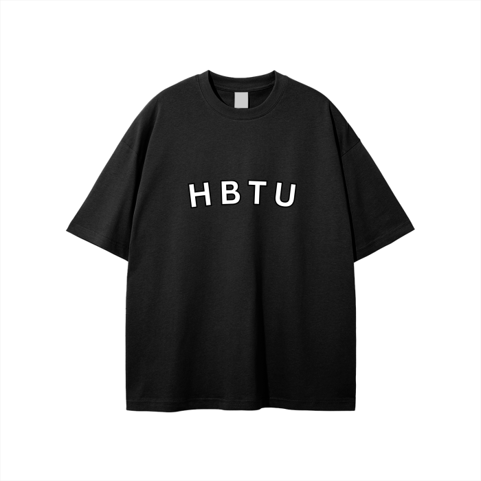 HBTU Collection Oversized T-Shirt - Black