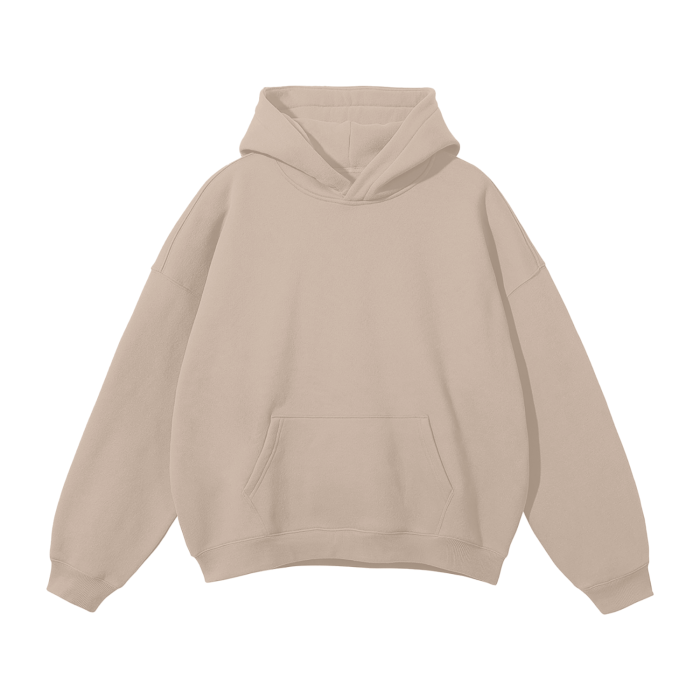 The Habituals Lightning Oversized Hoodie - Gray Apricot