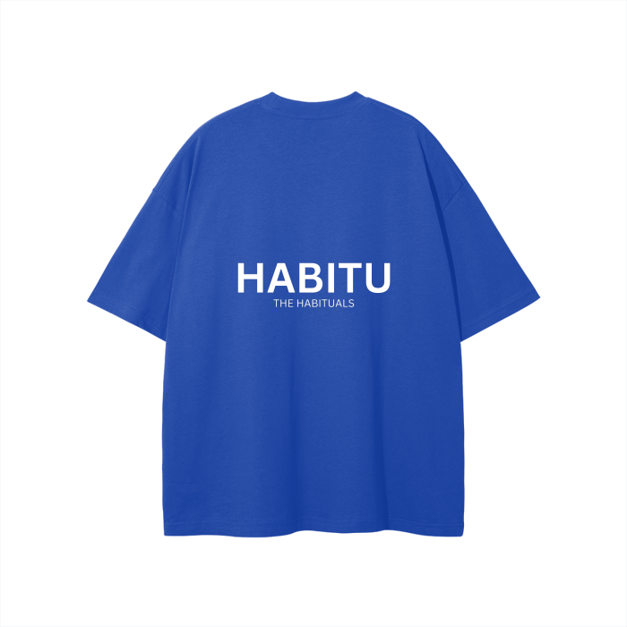 The Habituals Oversized T-Shirt - Colorful Blue