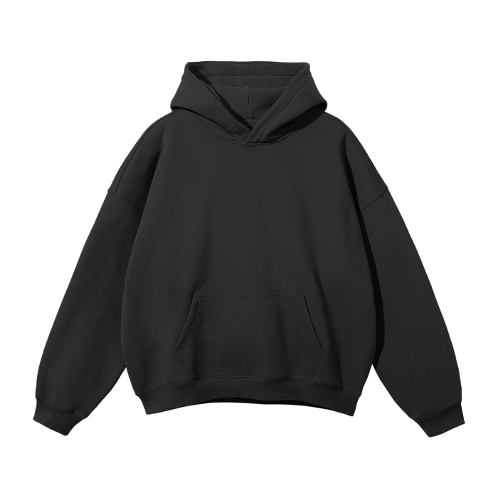 The Habituals Lightning Oversized Hoodie - Black